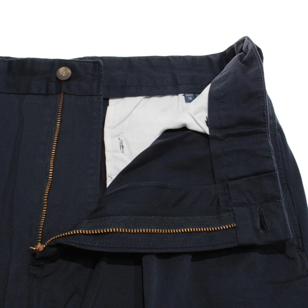 Frank's Pants NWT Chinos / Casual Pants Size 36 US in Navy Blue 100% Cotton